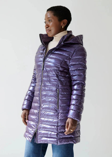 Eleven Elfs Julie Vegan Down Coat - Aubergine (PRE-ORDER)