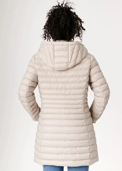 Eleven Elfs Julie Vegan Down Coat - Linen & Off White