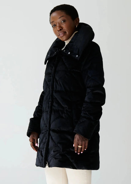 Eleven Elfs Alva - Coat Black Velvet