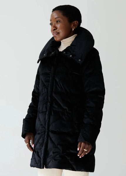 Eleven Elfs Alva - Coat Black Velvet