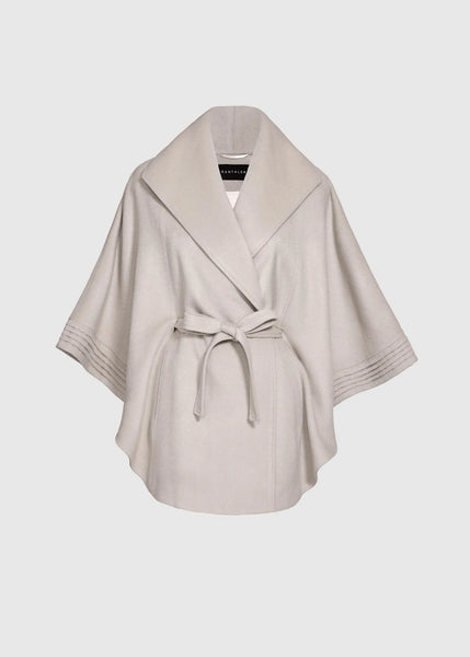SENTALER Baby Alpaca Cape With Shawl Collar and Belt (PRE-ORDER)