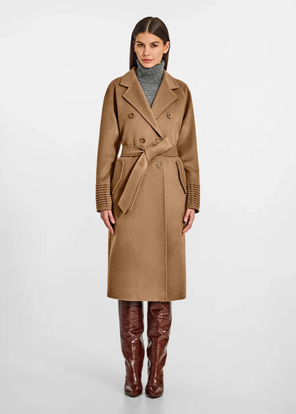 SENTALER Baby Alpaca Long Double-Breasted Notched Collar Coat (PRE-ORDER)