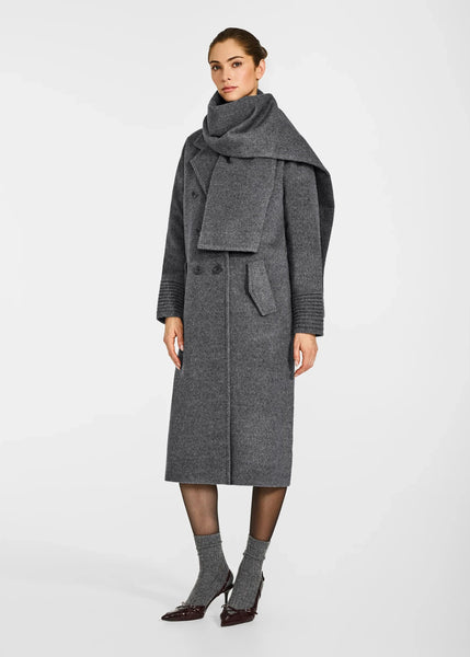 SENTALER Baby Alpaca Long Double-Breasted Notched Collar Coat (PRE-ORDER)