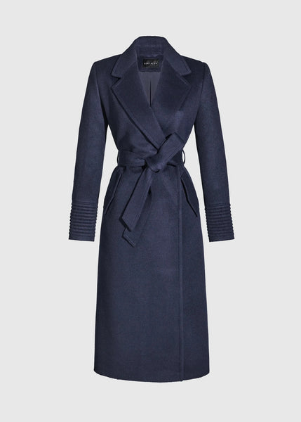 SENTALER Baby Alpaca Long Notched Collar Wrap Coat (PRE-ORDER)