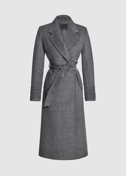 SENTALER Baby Alpaca Long Notched Collar Wrap Coat (PRE-ORDER)