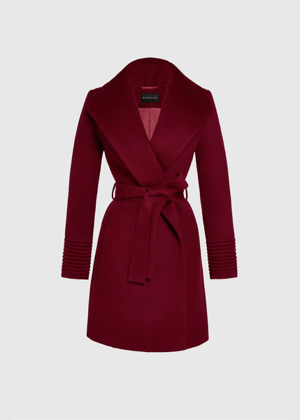 SENTALER Baby Alpaca Mid Length Shawl Collar Wrap Coat (PRE-ORDER)