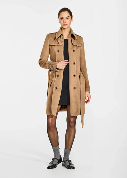 SENTALER Baby Alpaca Mid Length Trench Coat (PRE-ORDER)
