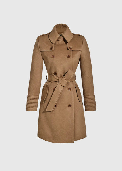 SENTALER Baby Alpaca Mid Length Trench Coat (PRE-ORDER)