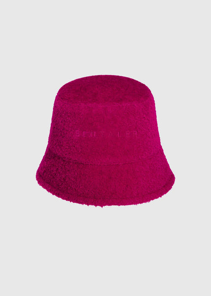 SENTALER Bouclé Alpaca Bucket Hat - Orchid Flower