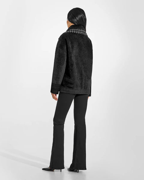 PRE-ORDER SENTALER Bouclé Alpaca Signature Double Collar Bomber