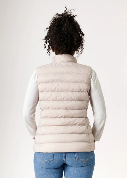 Eleven Elfs Melian Short Vegan Down Vest - Linen (PRE-ORDER)