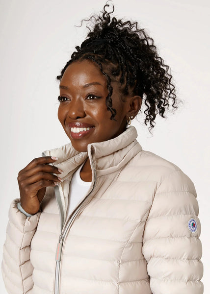 Eleven Elfs Julie Vegan Down Coat - Linen & Off White