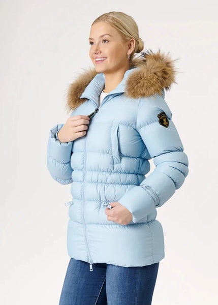 Eleven Elfs Earth Spirit Long Down Jacket - Light Denim