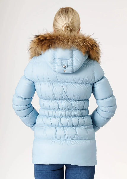 Eleven Elfs Earth Spirit Long Down Jacket - Light Denim