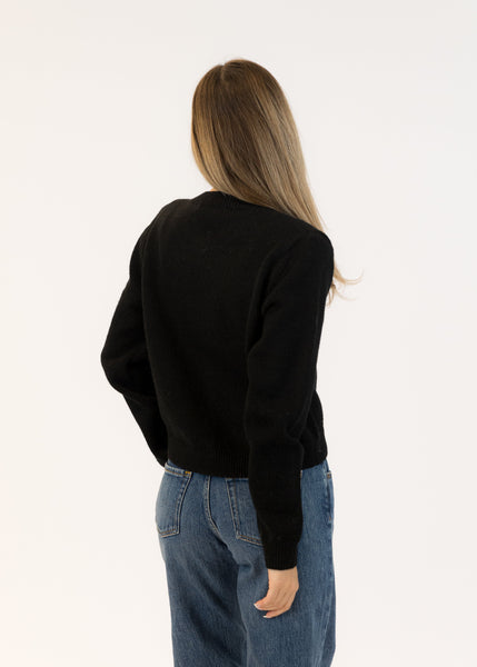 Lyla + Luxe Jude Crystal Cardigan - Black