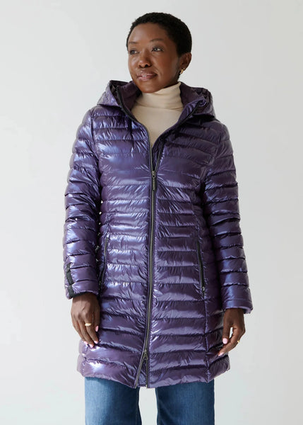 Eleven Elfs Julie Vegan Down Coat - Aubergine (PRE-ORDER)