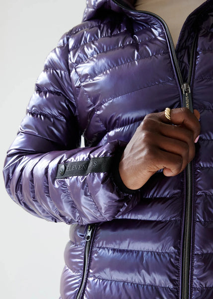 Eleven Elfs Julie Vegan Down Coat - Aubergine (PRE-ORDER)