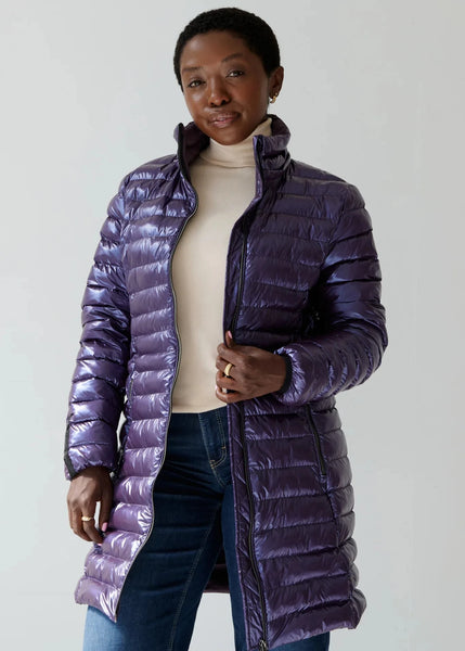 Eleven Elfs Julie Vegan Down Coat - Aubergine (PRE-ORDER)