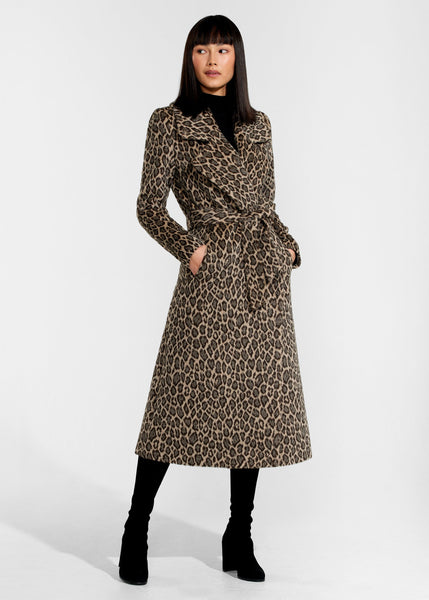 SENTALER Bouclé Alpaca Long Notched Collar Wrap Coat (PRE-ORDER)