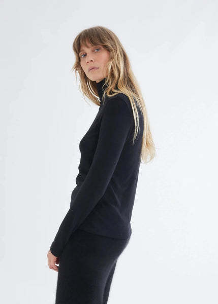 Majestic Filatures Turtleneck Long Sleeve - Black