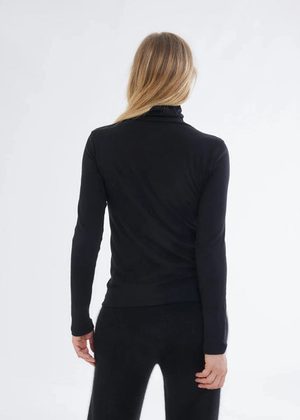 Majestic Filatures Turtleneck Long Sleeve - Black