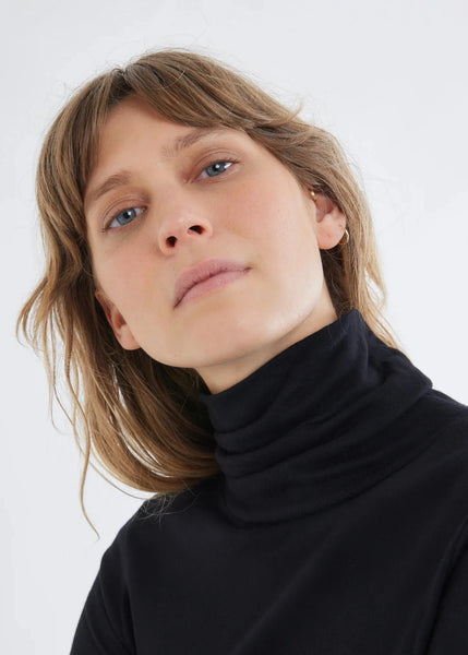 Majestic Filatures Turtleneck Long Sleeve - Black