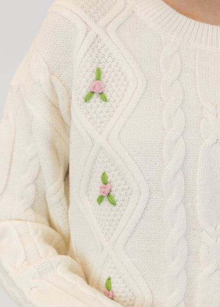 Lyla + Luxe Margot Pullover - Off-White