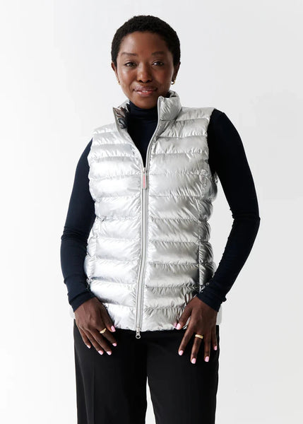 Eleven Elfs Melian Short Vegan Down Vest - Metallic Silver (PRE-ORDER)
