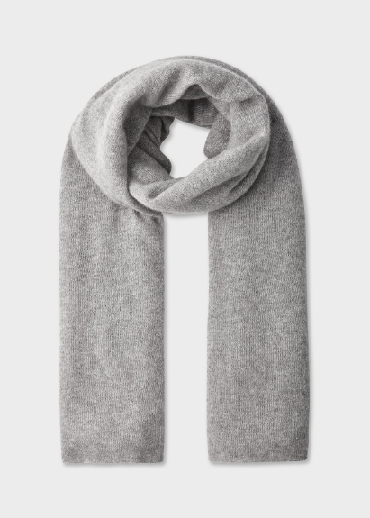 White + Warren Cashmere Travel Wrap- Grey Heather