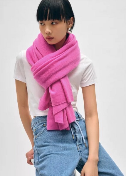 White + Warren Cashmere Travel Wrap- Fondant Pink