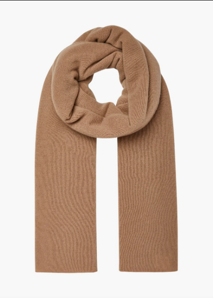 White + Warren Cashmere Travel Wrap- Camel Heather