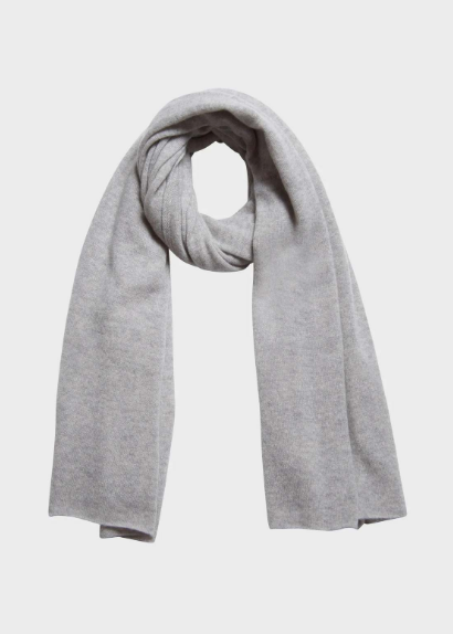 White + Warren Cashmere Travel Wrap- Misty Grey Heather