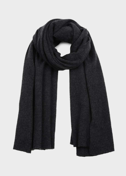 White + Warren Cashmere Travel Wrap- Charcoal Heather