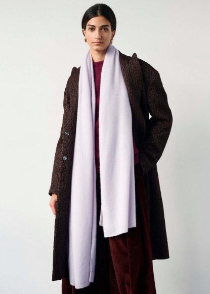 White + Warren Cashmere Travel Wrap- Lilac Shadow