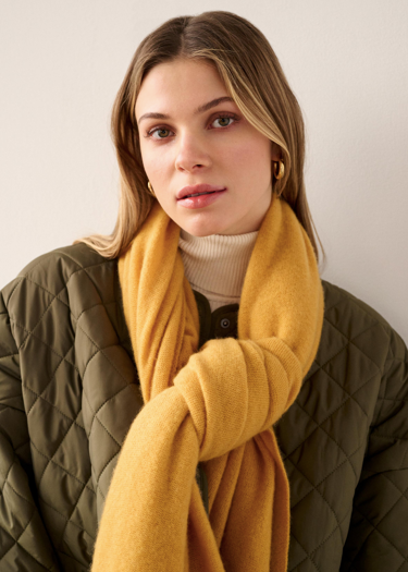 White + Warren Cashmere Travel Wrap- Sundial