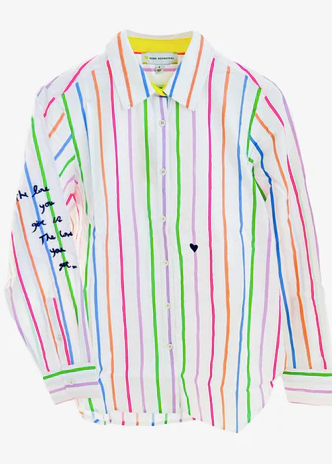 Kerri Rosenthal Mia Stripe Shirt - Multi
