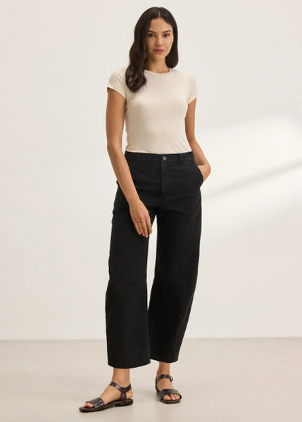 Velvet Alexis Cotton Twill Pant - Vintage Black