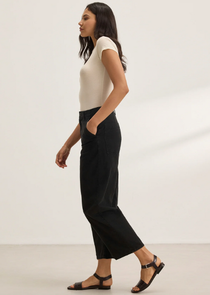 Velvet Alexis Cotton Twill Pant - Vintage Black