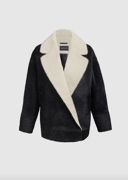 SENTALER Bouclé Alpaca Dropped Shoulder Aviator Jacket (PRE-ORDER)