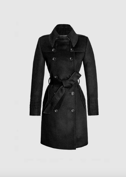 SENTALER Baby Alpaca Mid Length Trench Coat (PRE-ORDER)