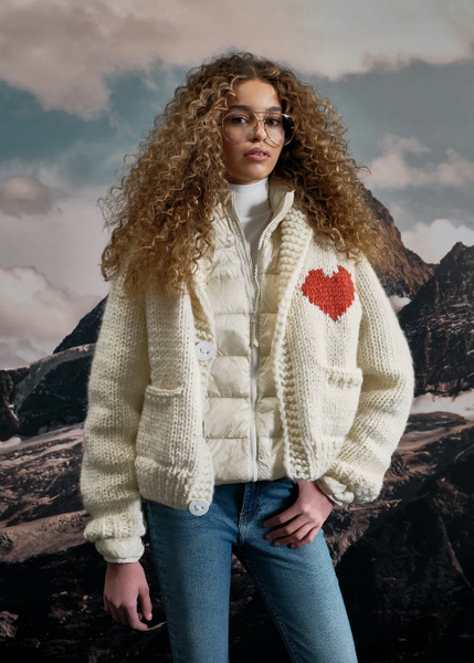 GOGO Sweaters Heart Cardi (PRE-ORDER)