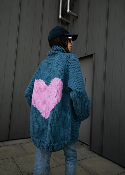 GOGO Sweaters Heart Cardi (PRE-ORDER)