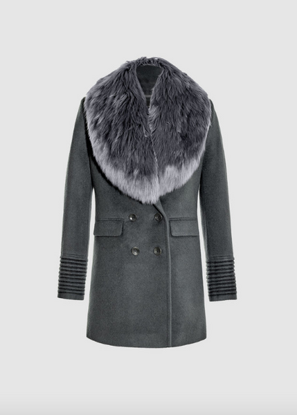 SENTALER Baby Alpaca Peak Collar Topcoat (PRE-ORDER)