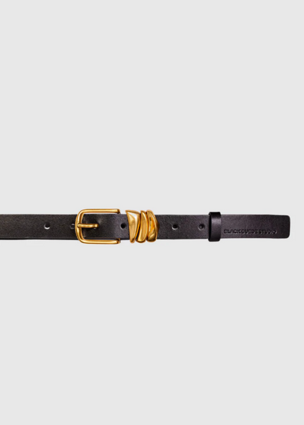 Boyfriend Belt - Black/Gold