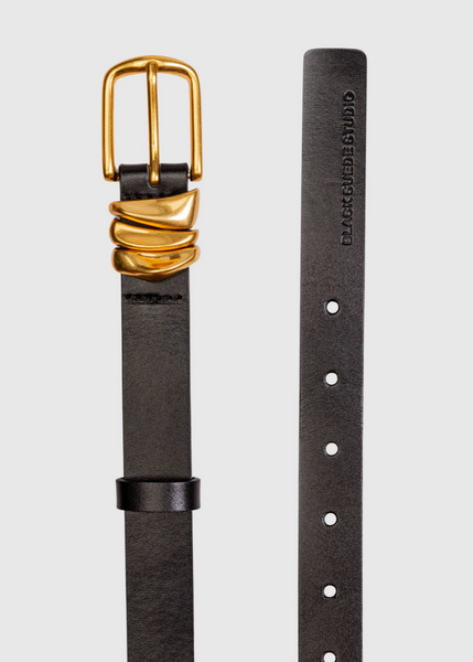 Boyfriend Belt - Black/Gold
