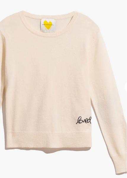 Kerri Rosenthal Cashmere Patchwork Pullover - Natural