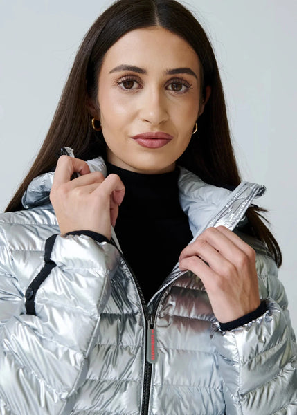 Eleven Elfs Shannon Vegan Down Coat - Metallic Silver (PRE-ORDER)
