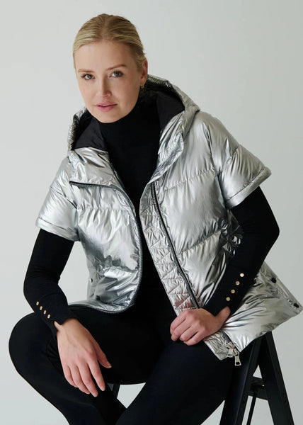 Eleven Elfs Soley Vegan Down 2 in 1 Jacket - Metalic Silver (PRE-ORDER)