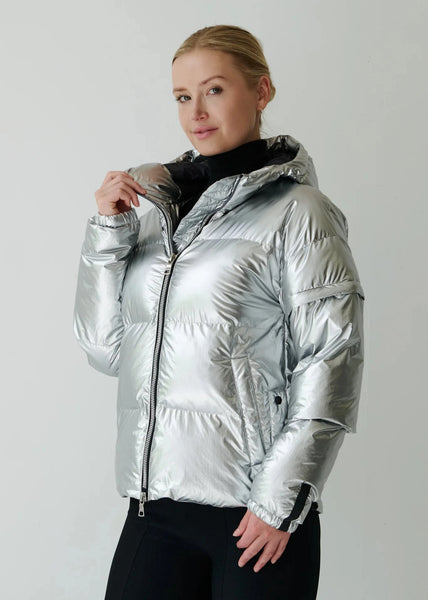 Eleven Elfs Soley Vegan Down 2 in 1 Jacket - Metalic Silver (PRE-ORDER)