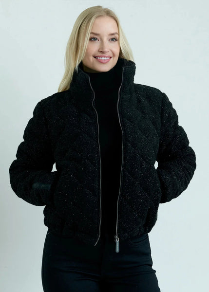 Eleven Elfs Stella Vegan Down Bomber - Black Shimmer (PRE-ORDER)